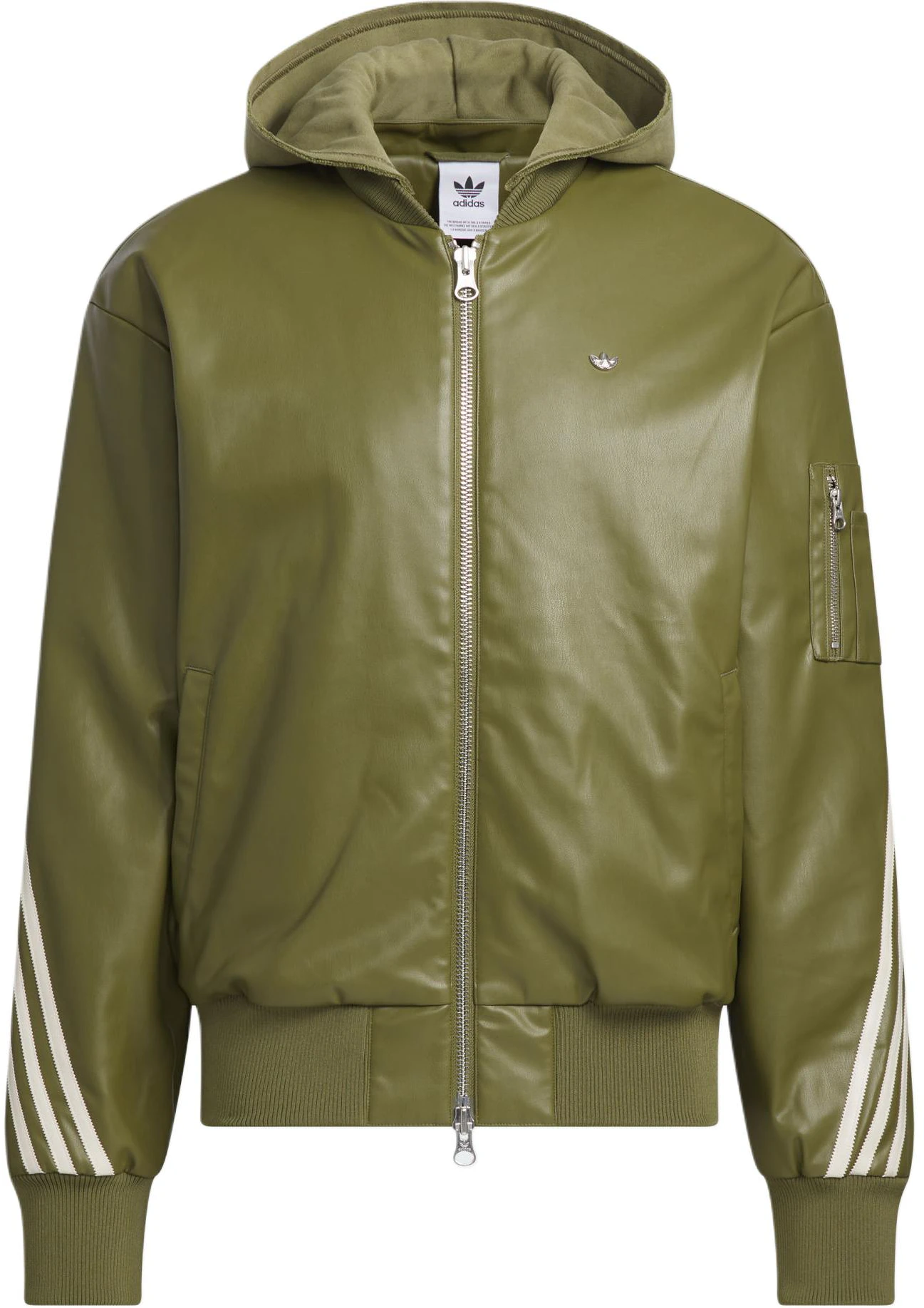 adidas-originals-pu-jkt-olive-green-logo-striped-bomber-jacket-jl-7557
