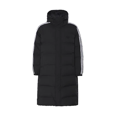 adidas Originals Puffer Jacket Black Windproof Warm Long Sleeve. JD3749