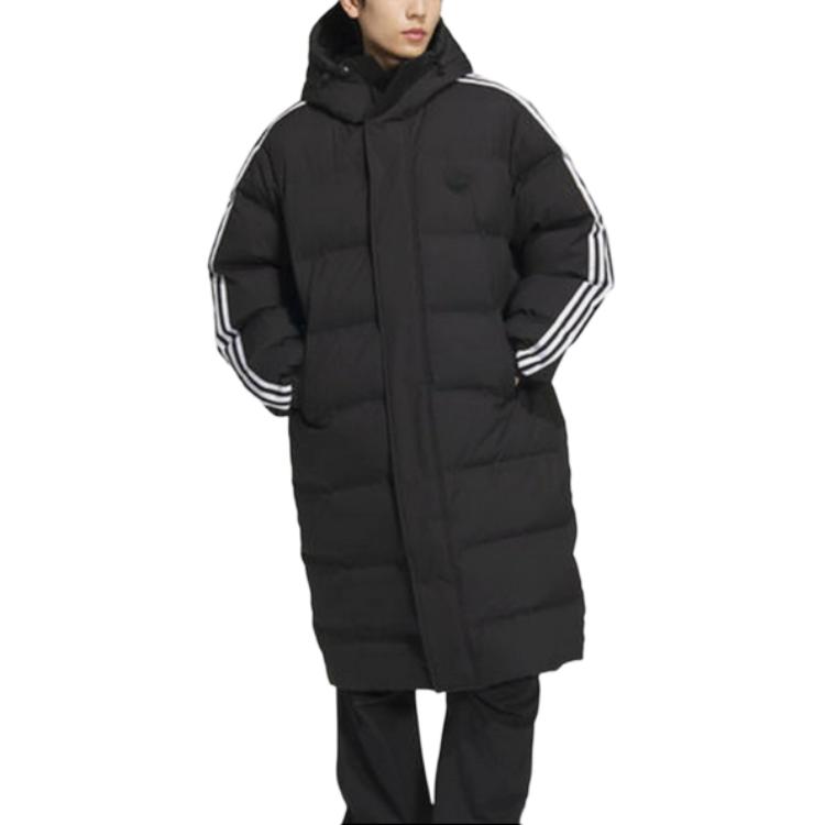 Shop アディダス オリジナルス パファージャケット ブラック 防風 暖かい 長袖 JD3749
