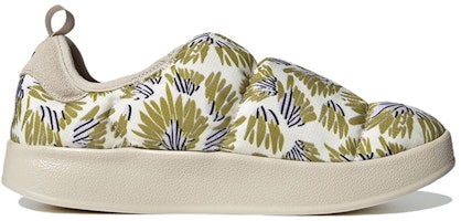 adidas Originals Puffylette 一腳蹬麵包鞋 防滑防水保暖 低幫 運動休閒鞋 男女同款 白綠 Order adidas Originals Puffylette 一腳蹬麵包鞋 防滑防水保暖 低幫 運動休閒鞋 男女同款 白綠