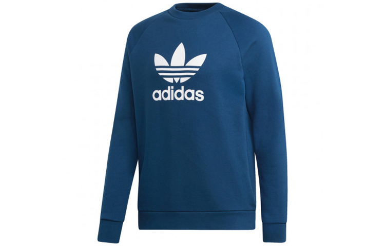 adidas Originals Pullover Crewneck Sweatshirt Indigo Blue DV1545