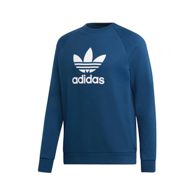 adidas Originals Pullover Crewneck Sweatshirt Indigo Blue DV1545
