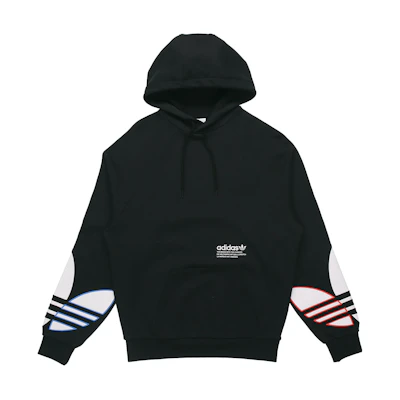 adidas Originals Pullover Sweatshirt with Large Logo Print - Black GN3570