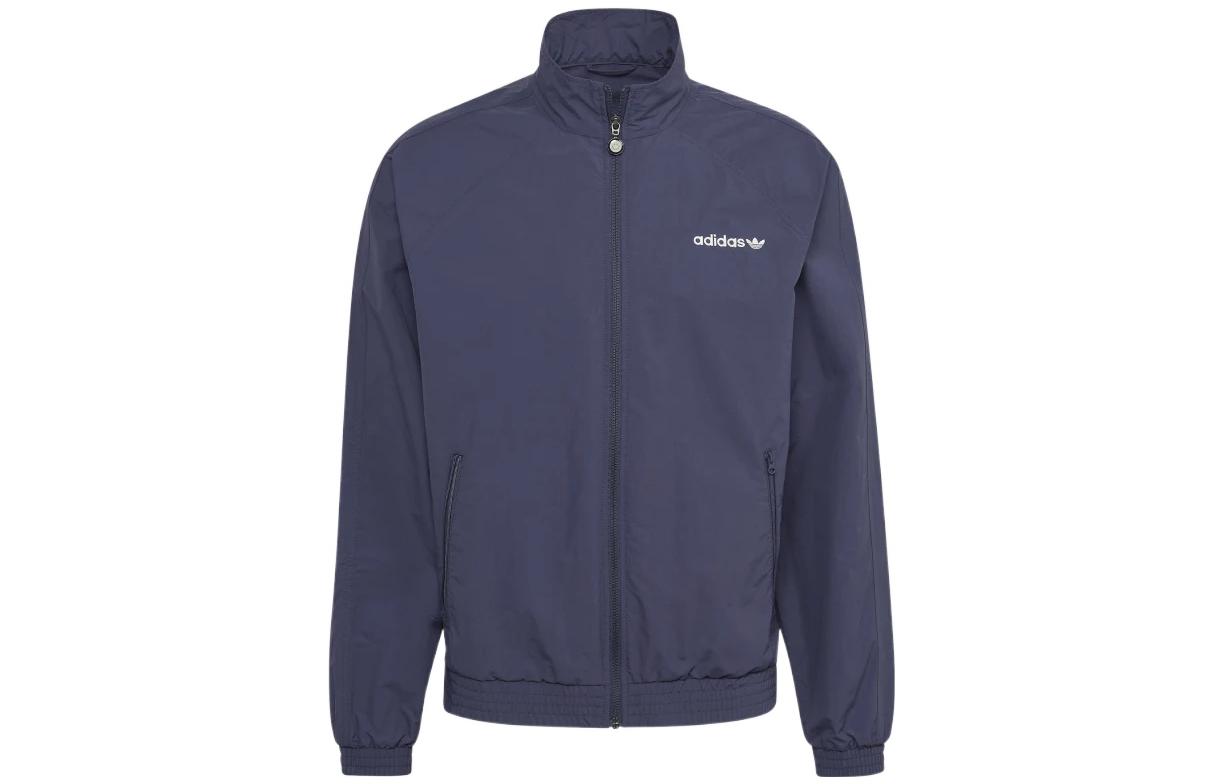 adidas Originals Purple Logo Zip-Up Jacket for Men HN0396