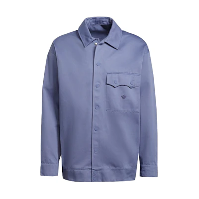 adidas Originals Purple Long-Sleeve Polo Collar Jacket H11364