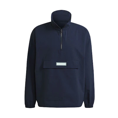 adidas Originals Quarter Zip Hoodie Jacket Navy Blue Casual Sportswear HB1821