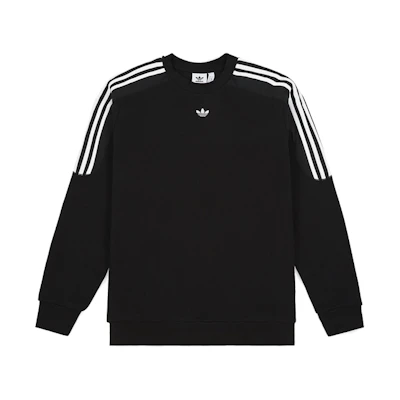 adidas Originals Radkin Crewneck Black Sweatshirt with Embroidered Logo DU8141