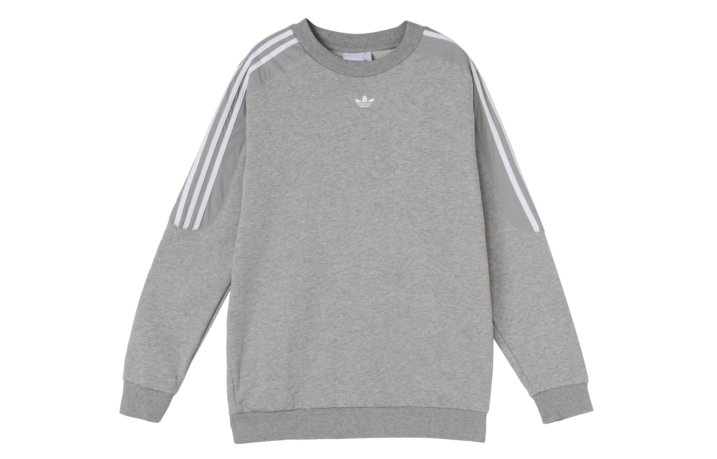 adidas Originals Radkin Crewneck Sweatshirt Small Logo Embroidery Grey DU8142