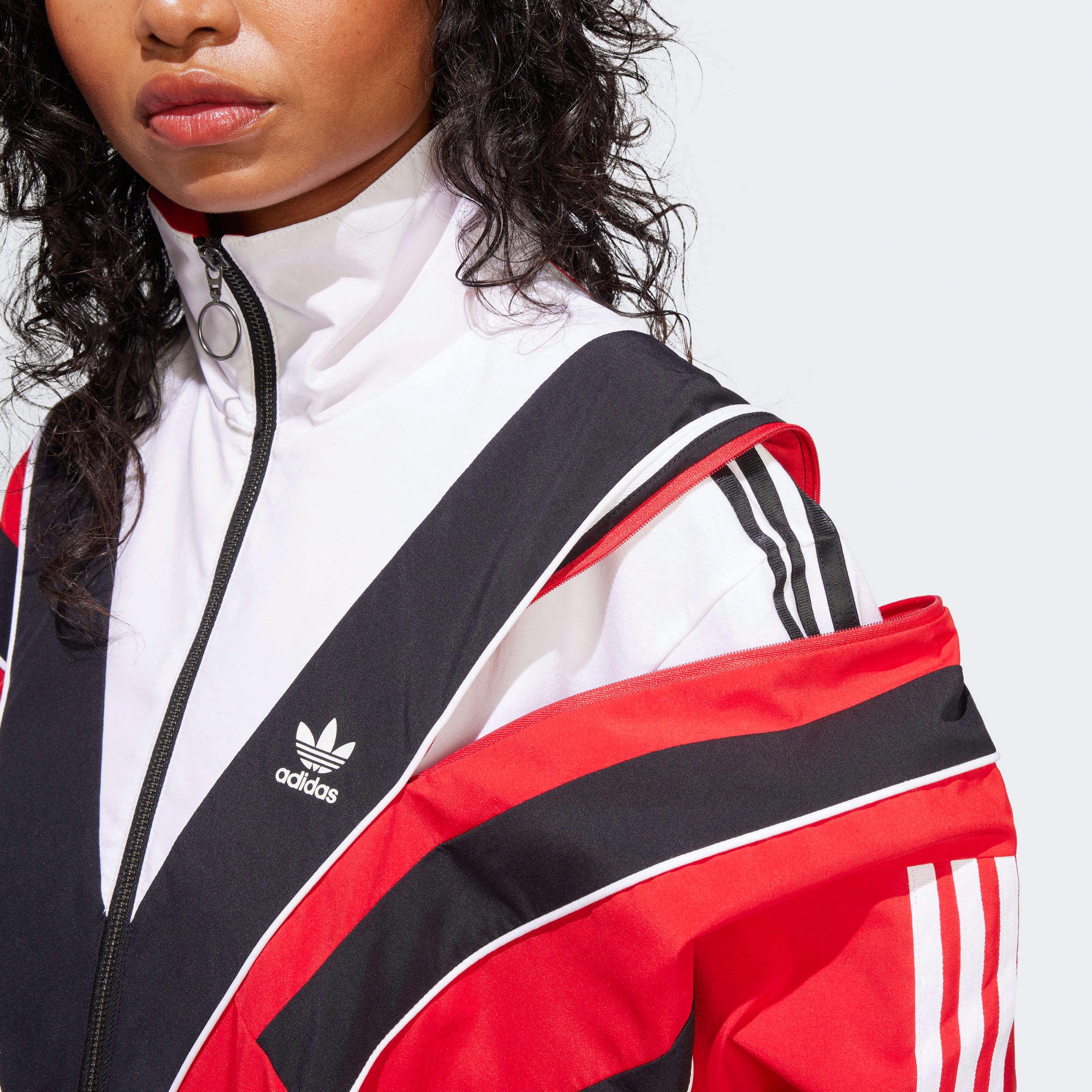 Sizing adidas Originals Rasant Track Top Retro Merah Jaket Unisex Anti Angin dan Bernapas JW9741