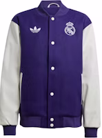 adidas Originals Real Madrid FW24 CNY Pilot Jacket Purple - Casual Style JF2587 adidas Originals Real Madrid FW24 CNY Pilot Jacket Purple - Casual Style JF2587