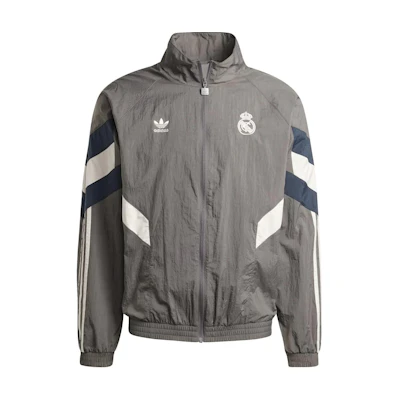 adidas Originals Real Madrid Track Jacket Grey Retro Sportswear JI9479