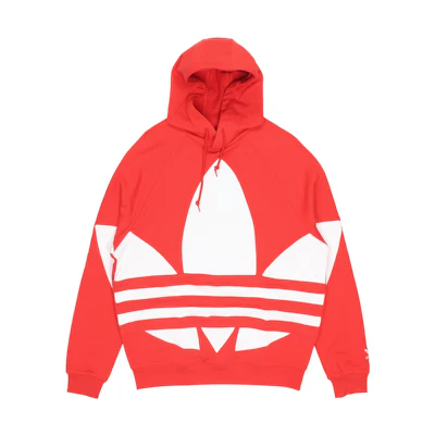 adidas Originals Red Hoodie with Drawstring FM9907
