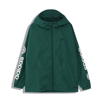adidas Originals Regen Windbreaker Green Hooded Jacket Autumn Style GE1348