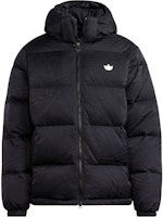 adidas Originals REKIVE Down Puffer Jacket Black Casual Hooded Coat. HL9218 adidas Originals REKIVE Down Puffer Jacket Black Casual Hooded Coat. HL9218