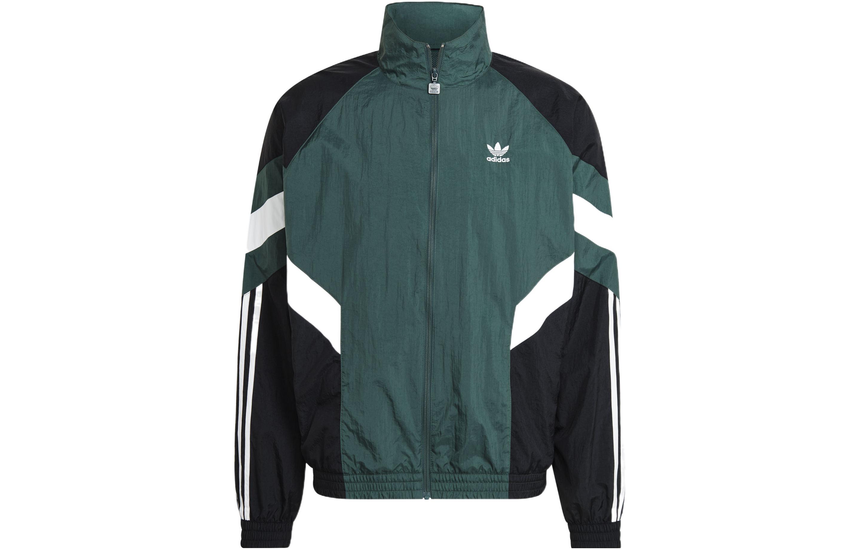 Order adidas Originals REKIVE 復古綠色印花Logo運動外套。 HK7321