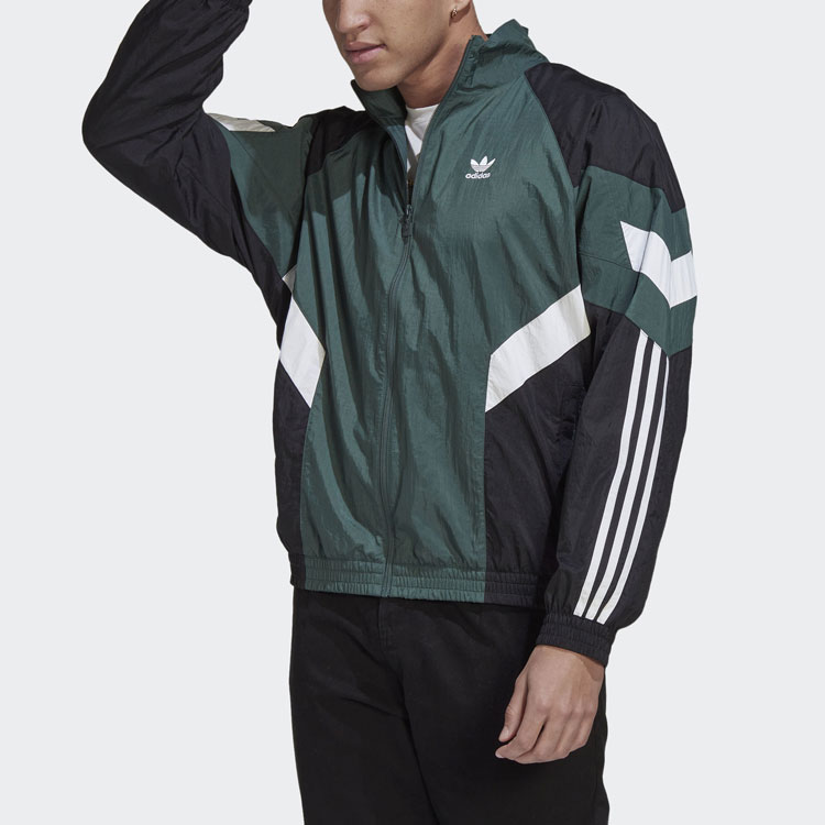 Purchase adidas Originals REKIVE 復古綠色印花Logo運動外套。 HK7321