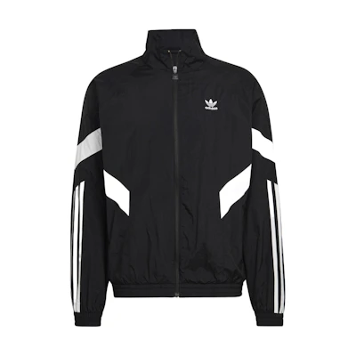 adidas Originals REKIVE Track Jacket Black - Colorblock Zip-Up Logo Design HK7322