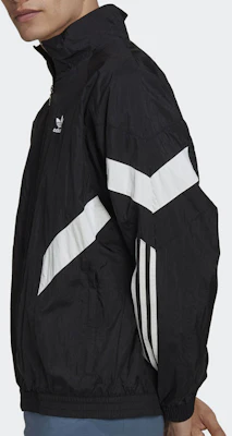 adidas Originals REKIVE Track Jacket Black - Colorblock Zip-Up Logo Design HK7322 Purchase adidas Originals REKIVE Track Jacket Black - Colorblock Zip-Up Logo Design HK7322