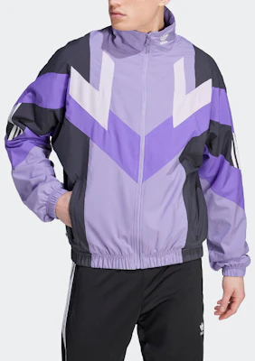 adidas Originals REKIVE Woven Retro Track Jacket Magic Lilac - Colorblock Design IC6005 Lookbook adidas Originals REKIVE Woven Retro Track Jacket Magic Lilac - Colorblock Design IC6005