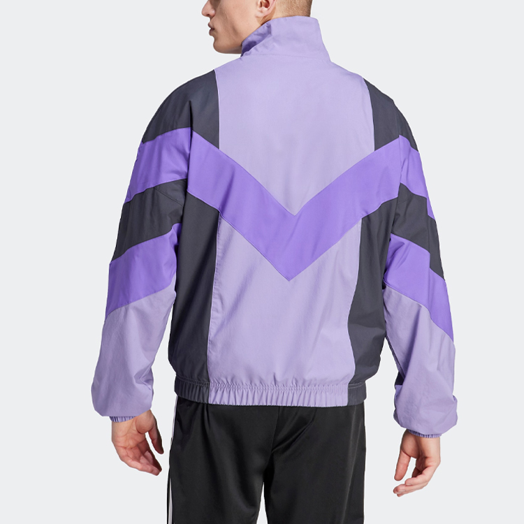 Shop adidas Originals REKIVE Woven Retro Track Jacket Magic Lilac - Colorblock Design IC6005