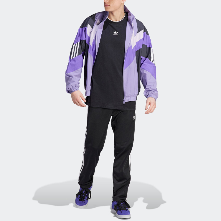 Purchase adidas Originals REKIVE Woven Retro Track Jacket Magic Lilac - Colorblock Design IC6005