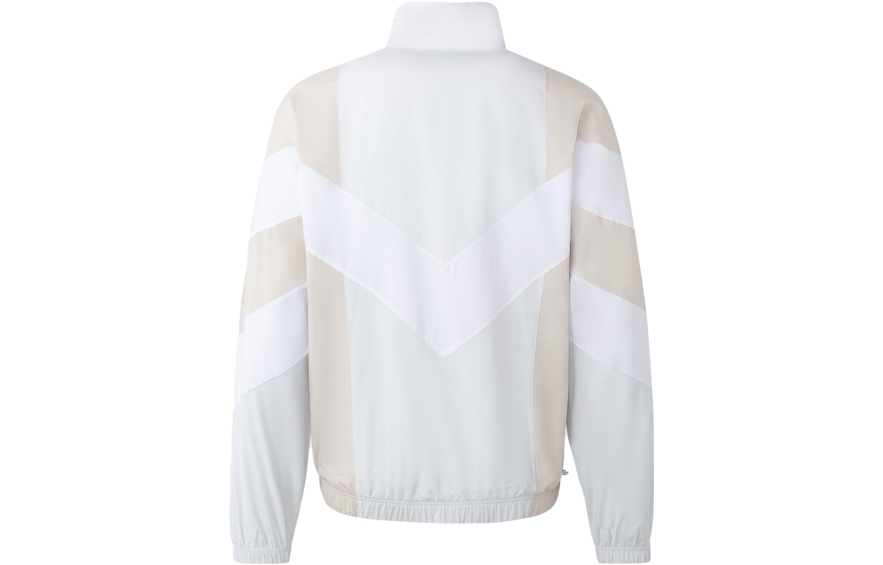 adidas Originals Rekive Woven Track Jacket White Mens Tricolor Sports Jacket HR8590 圖 3