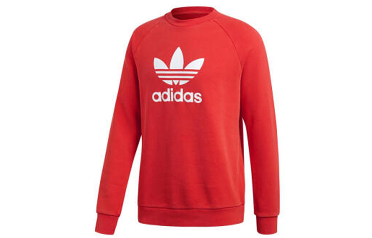 adidas Originals Retro American Style Sweatshirt Pullover Orange (Unisex) DH5826