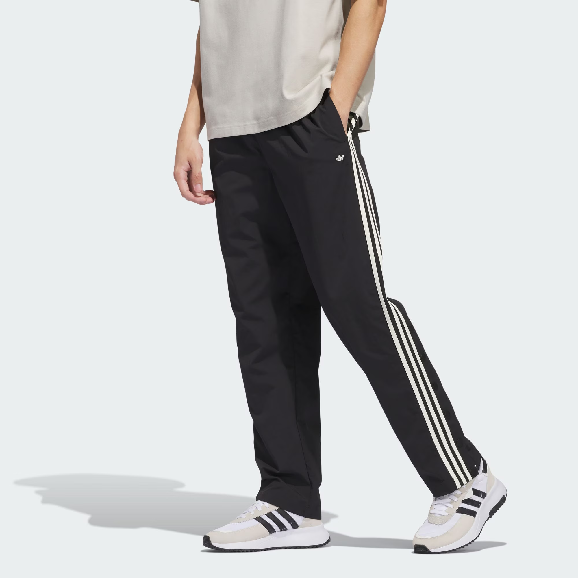 Lookbook adidas Originals Retro Basketball Knit Pants Black男女款 IM9648
