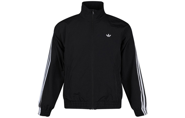 adidas Originals Retro Black Jacket with Large Trefoil Logo for Men FM1538 圖 3