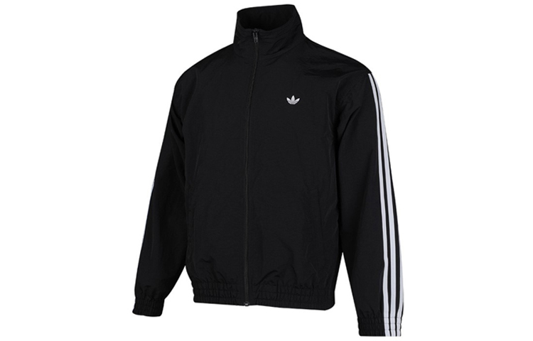 adidas Originals Retro Black Jacket with Large Trefoil Logo for Men FM1538 圖 4