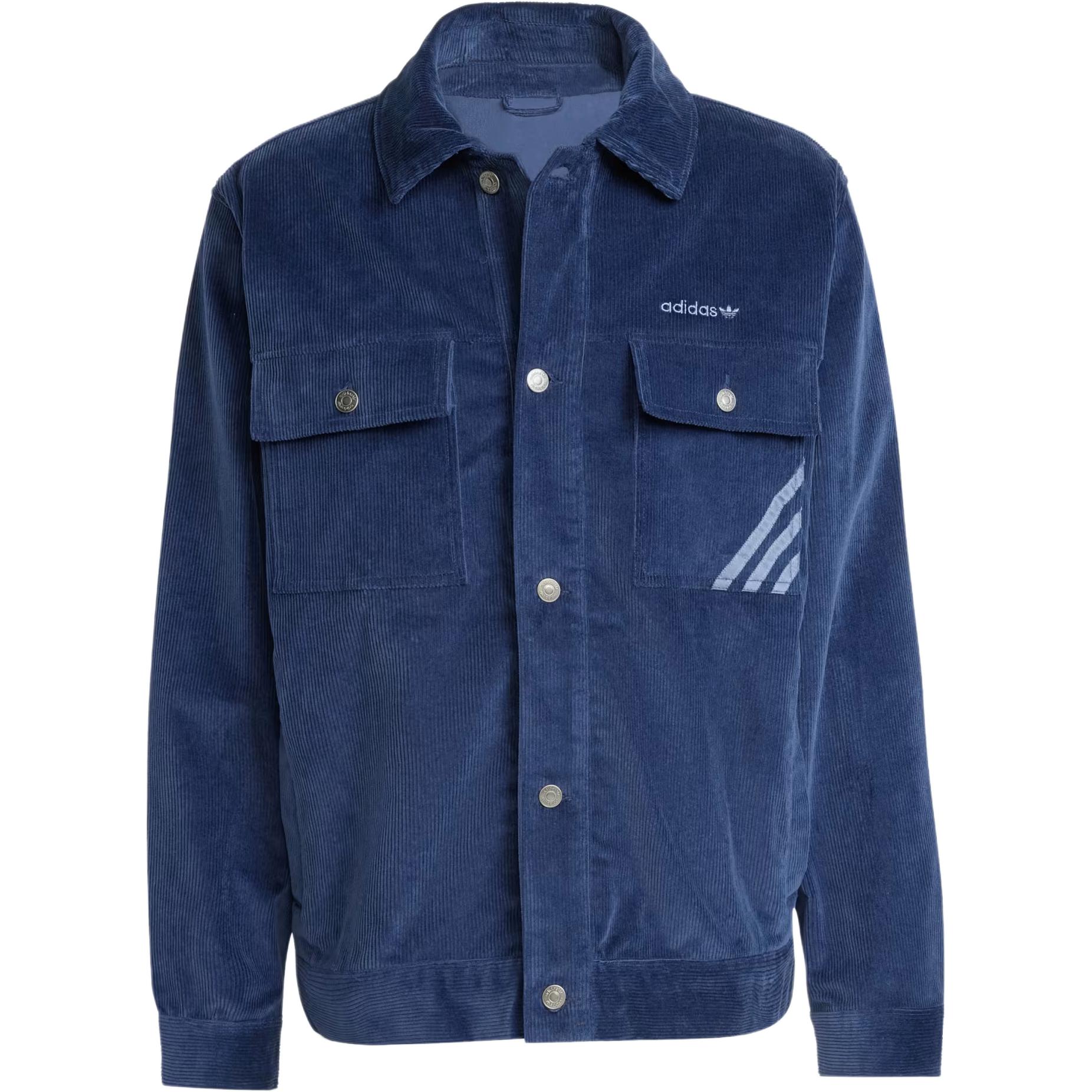 adidas Originals Retro Coach Jacket Navy Blue - Casual, Stylish, Multi-Pocket IX9609