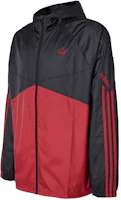 adidas Originals Retro Colorblock Hoodie Jacket Men Victory Red H13910 adidas Originals Retro Colorblock Hoodie Jacket Men Victory Red H13910