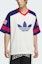 Lookbook adidas Originals 復古拼接條紋T恤 藍白配色 男女款 JC6801-1