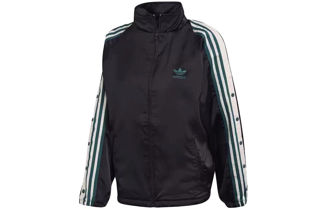 Order adidas Originals Jaket Longgar Logo Retro Hitam Uniseks DH4600
