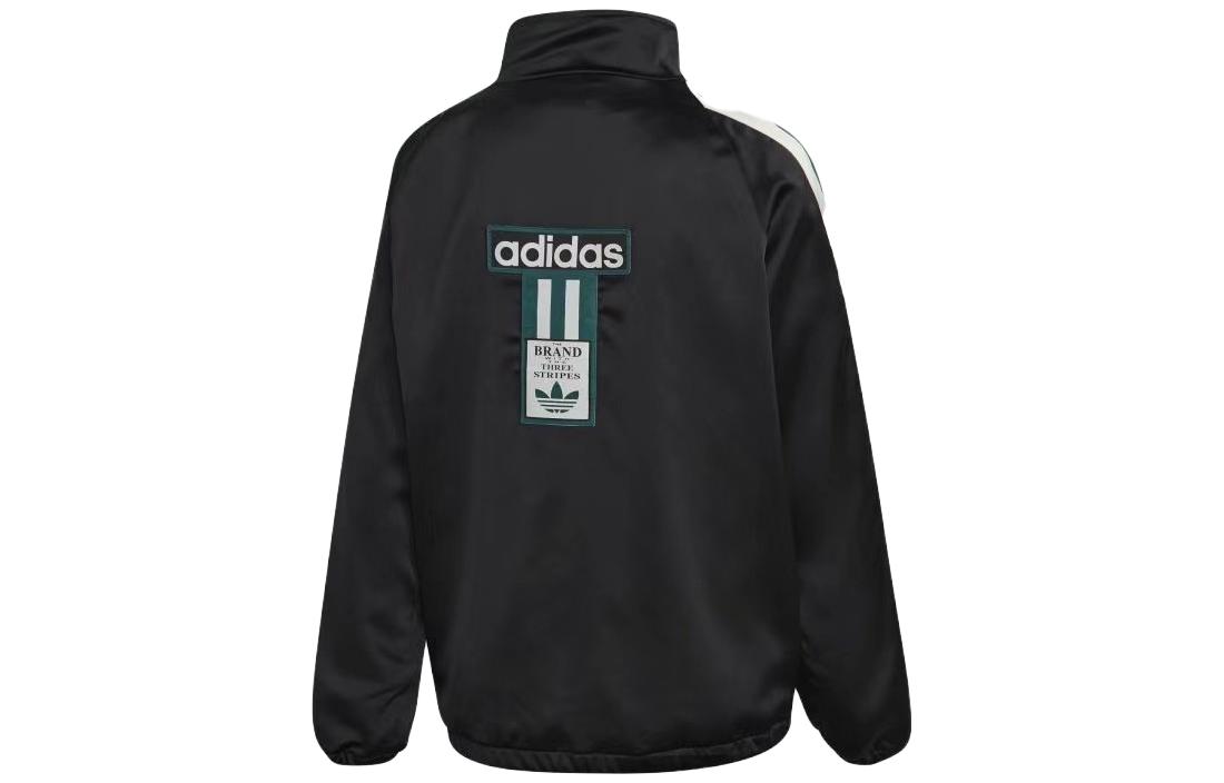 Lookbook adidas Originals Jaket Longgar Logo Retro Hitam Uniseks DH4600