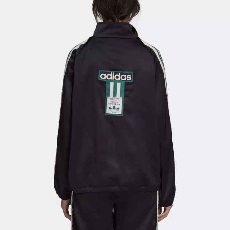 Purchase adidas Originals Jaket Longgar Logo Retro Hitam Uniseks DH4600