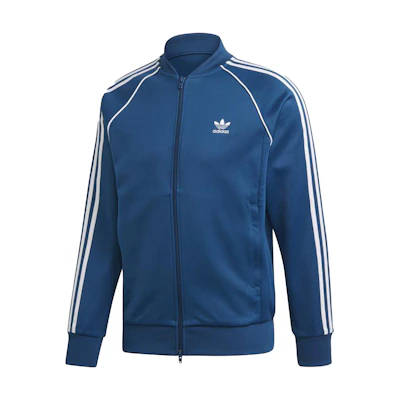adidas Originals Retro Full-Zip Track Jacket Navy Blue Sportswear DV1513