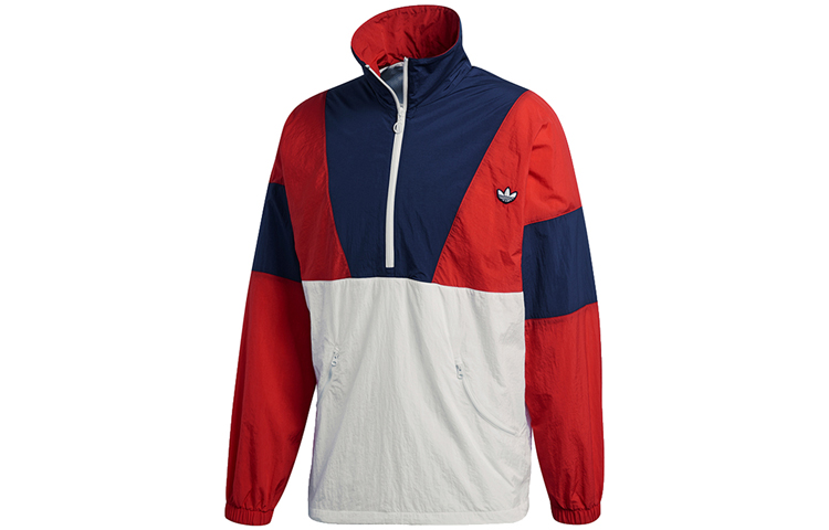 adidas Originals Retro Half-Zip Pullover Jacket Bright Red () FM2201