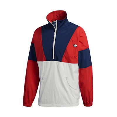 adidas Originals Retro Half-Zip Pullover Jacket Bright Red () FM2201
