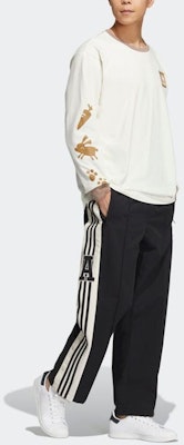 adidas Originals Retro Logo Embroidered Stripe Casual Track Pants Black Mens. HY7225 Purchase adidas Originals Retro Logo Embroidered Stripe Casual Track Pants Black Mens. HY7225