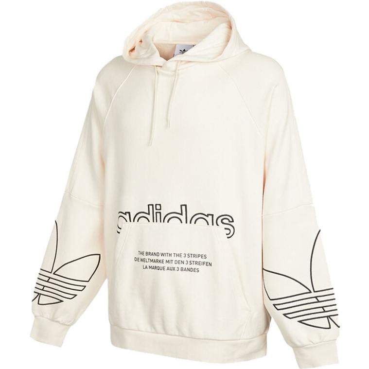 adidas Originals Retro Logo Pullover Hoodie White - Classic Style H13462