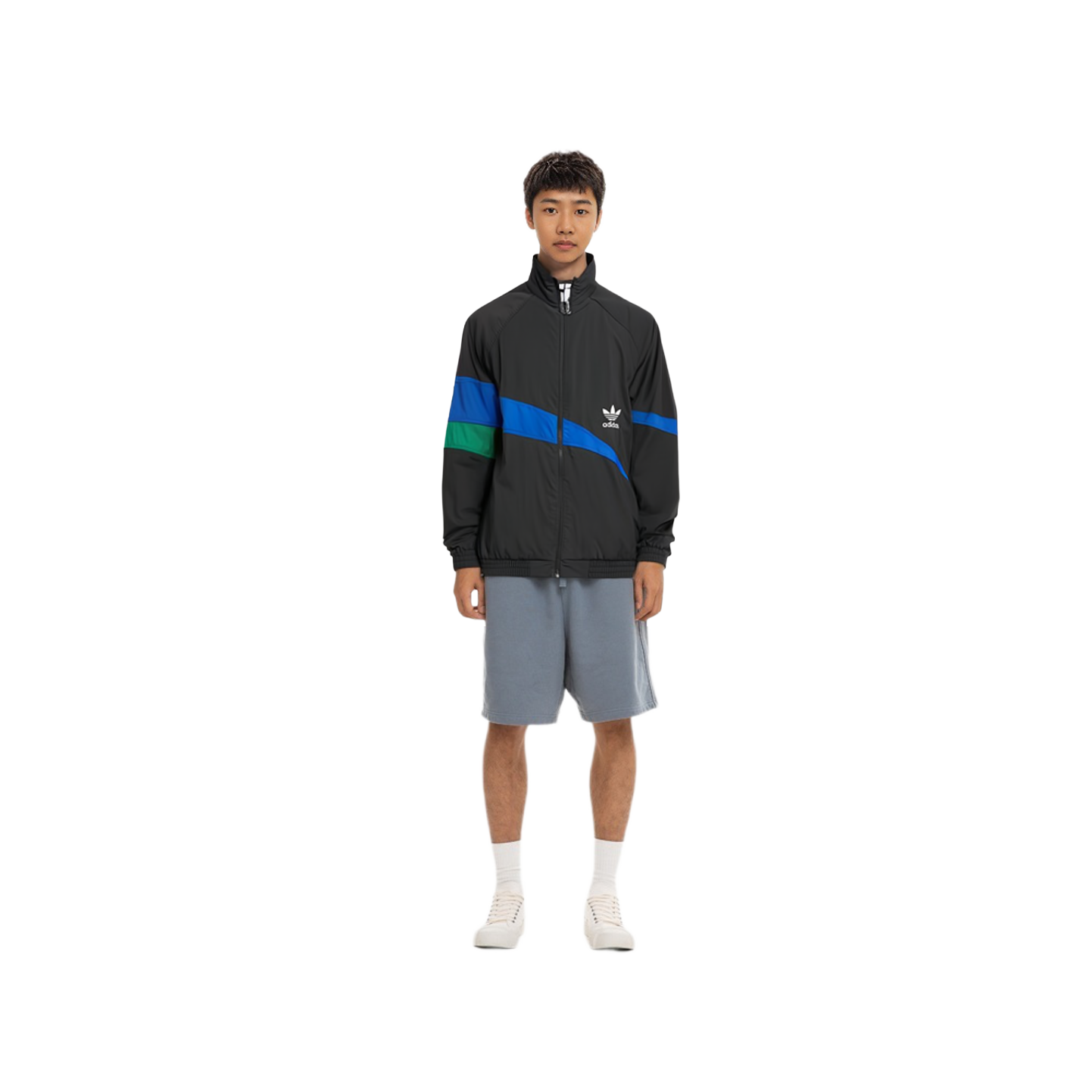 Details for Chaqueta adidas Originals Retro Logo Negra con Diseño Colorblock. HF5942