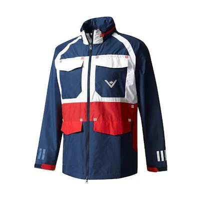 adidas Originals Retro Multi-Pocket Outdoor Jacket Blue - Long Sleeve Coat BQ0936