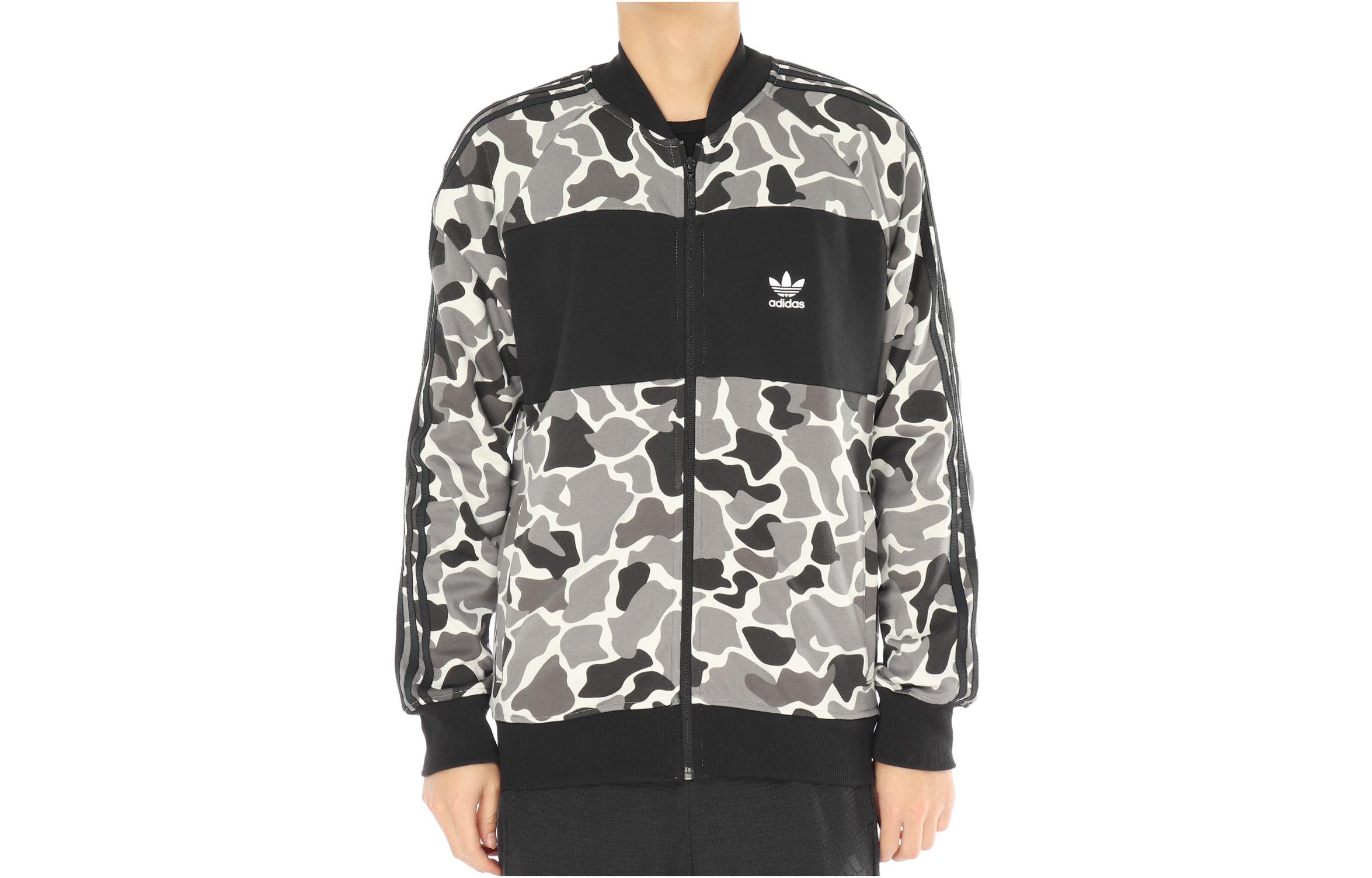 adidas Originals Retro Patchwork Leopard Print Logo Jacket Multicolor DN8036
