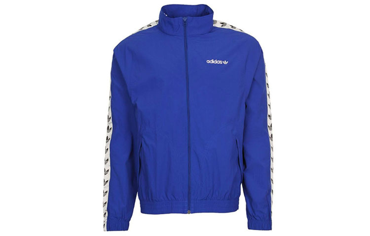 adidas Originals Retro Stand Collar Track Jacket Blue CE4826