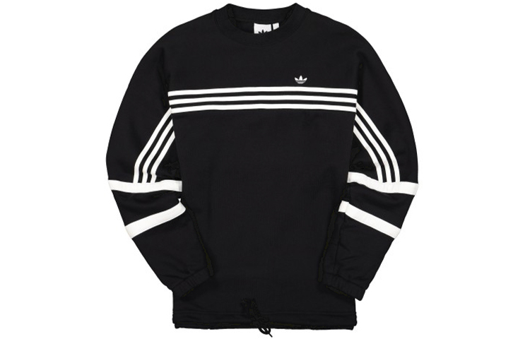 adidas Originals Retro Striped Crewneck Sweatshirt Black FM1588