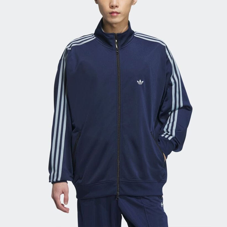 Lookbook Chaqueta adidas Originals Retro Rayas Cremallera Azul Marino Unisex IK9149