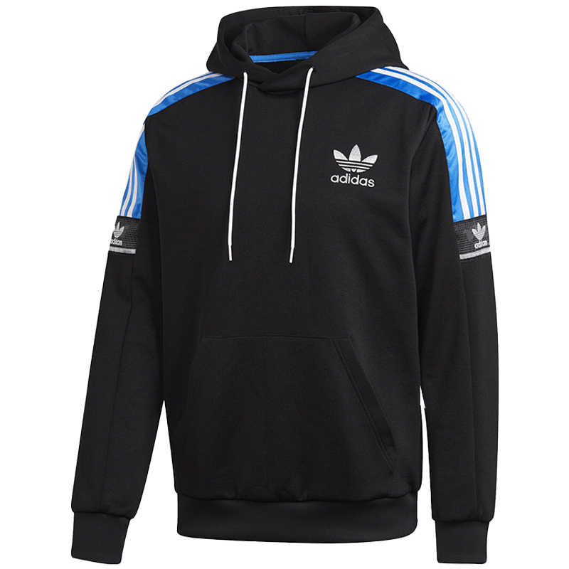 adidas Originals Retro Three-Stripe Colorblock Hoodie Black GJ0560