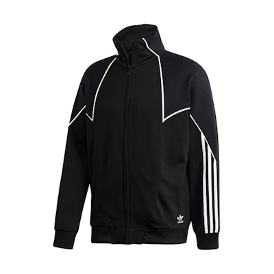 adidas Originals Retro Track Jacket Black Striped Training Outerwear GE0809