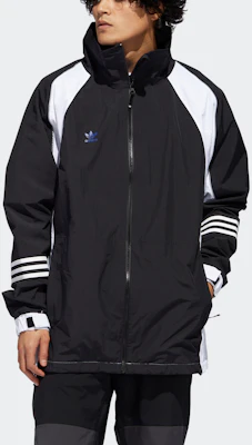 아디다스 오리지널 레트로 트랙 자켓 블랙 스트라이프 컬러블록 디자인 FJ7488 Shop 아디다스 오리지널 레트로 트랙 자켓 블랙 스트라이프 컬러블록 디자인 FJ7488